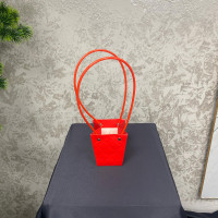 Şık Mini Karton Üçgen Çiçek Çantası 10 cm - 23107 -